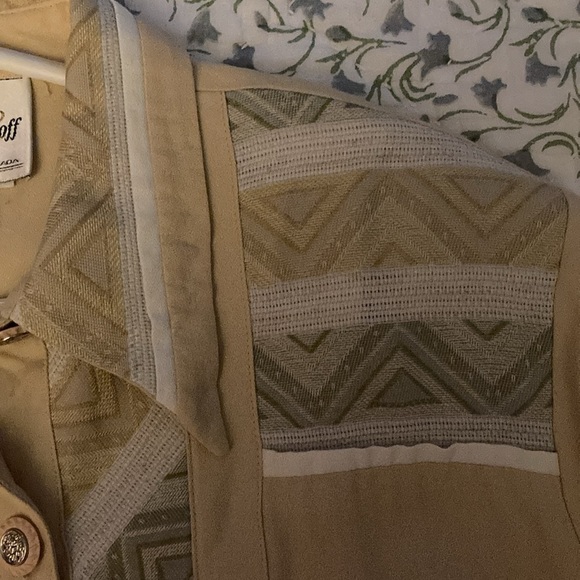 Joseph Ribkoff vintage yellow button up dress tee - Picture 4 of 7